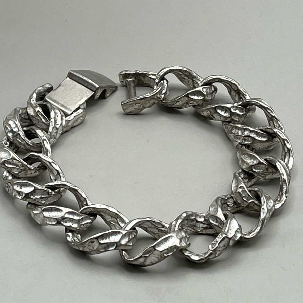 Chunky Silver Chain Bracelet